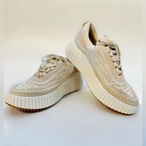 Dolce Vita Cream and White Women's Sneakers